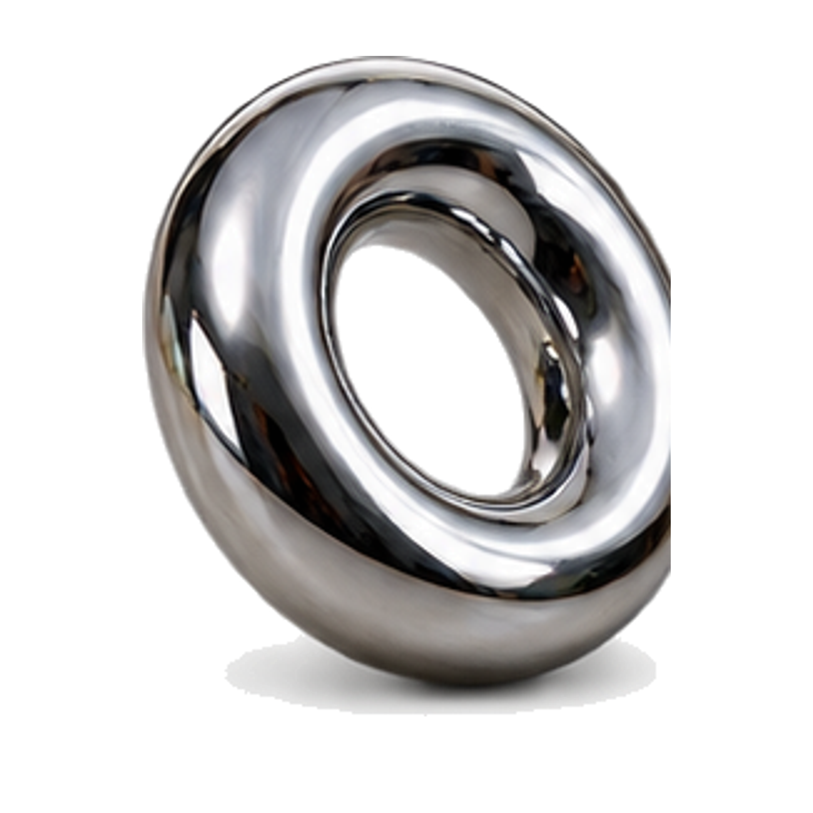 chrome torus transparent object.
