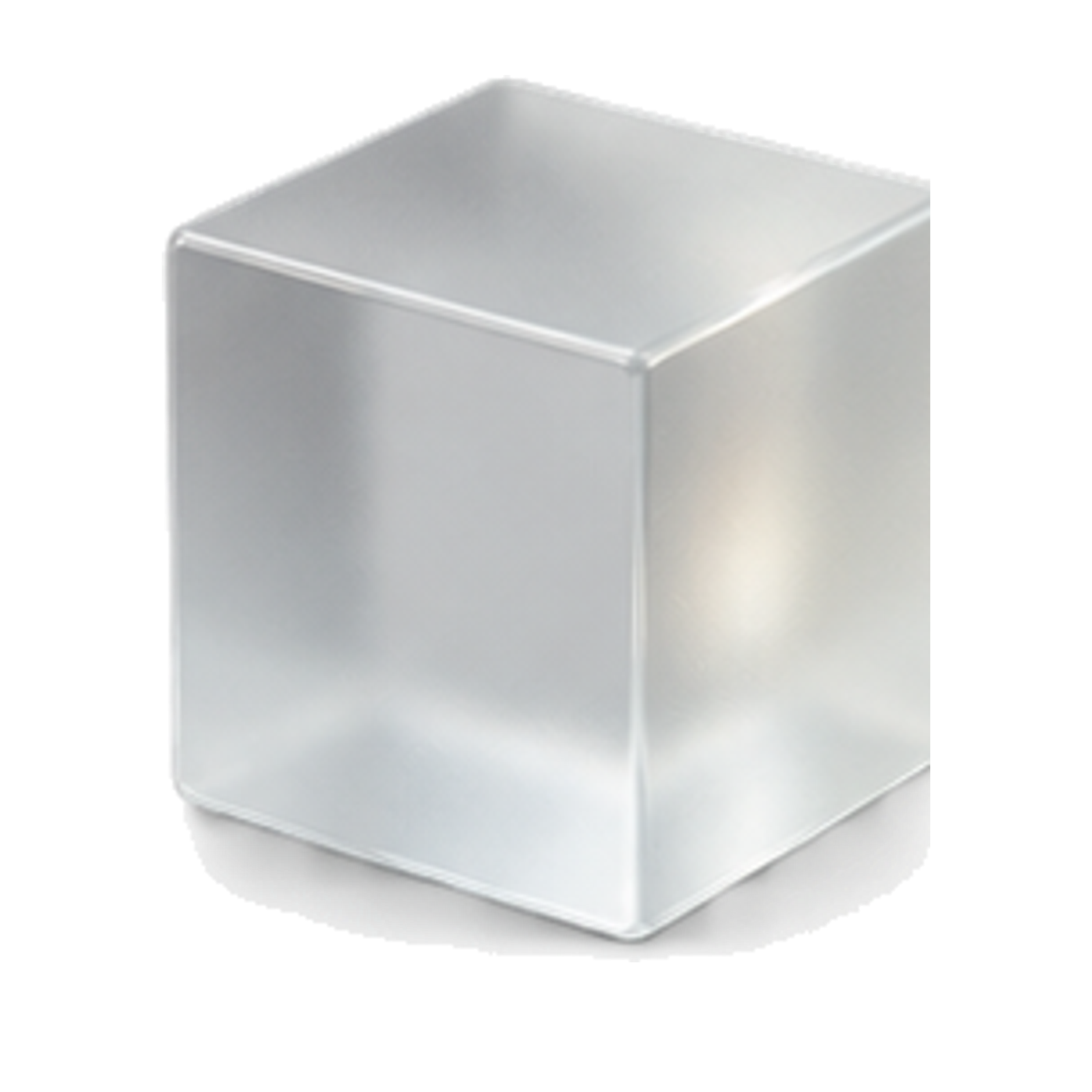 frosted cube transparent object.