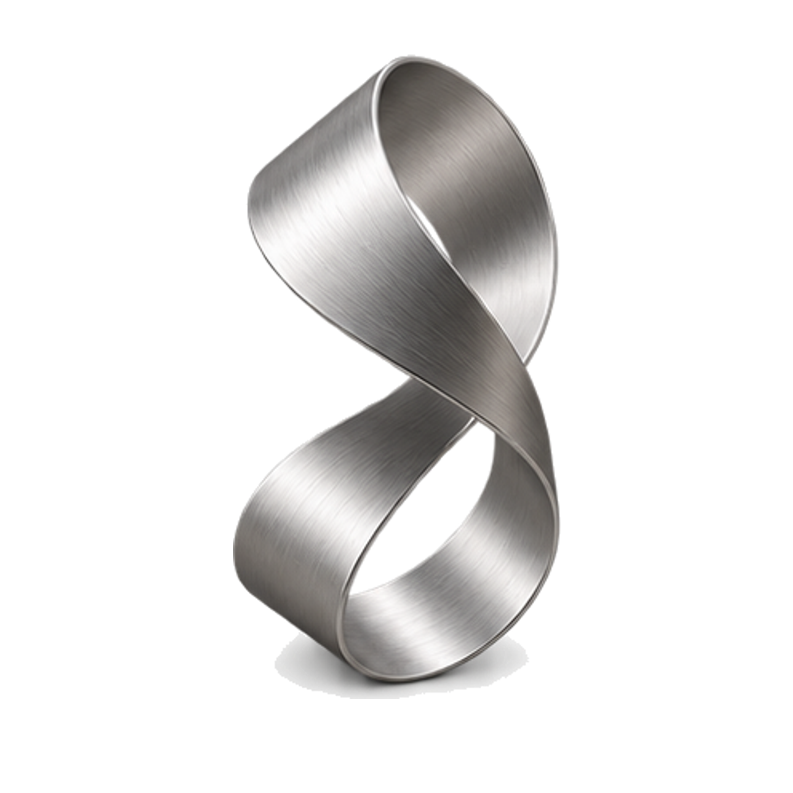 silver ribbon transparent object.