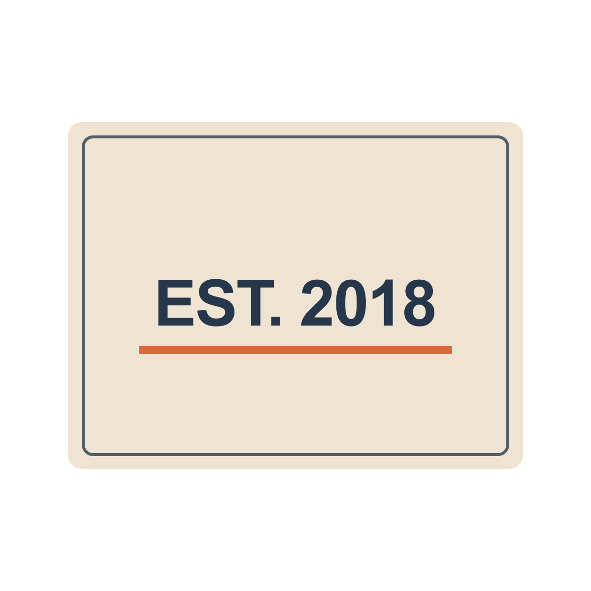 frames est 2018 sticker.