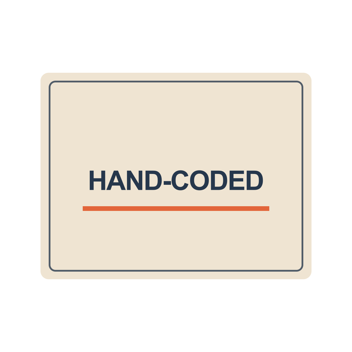 frames hand coded sticker.