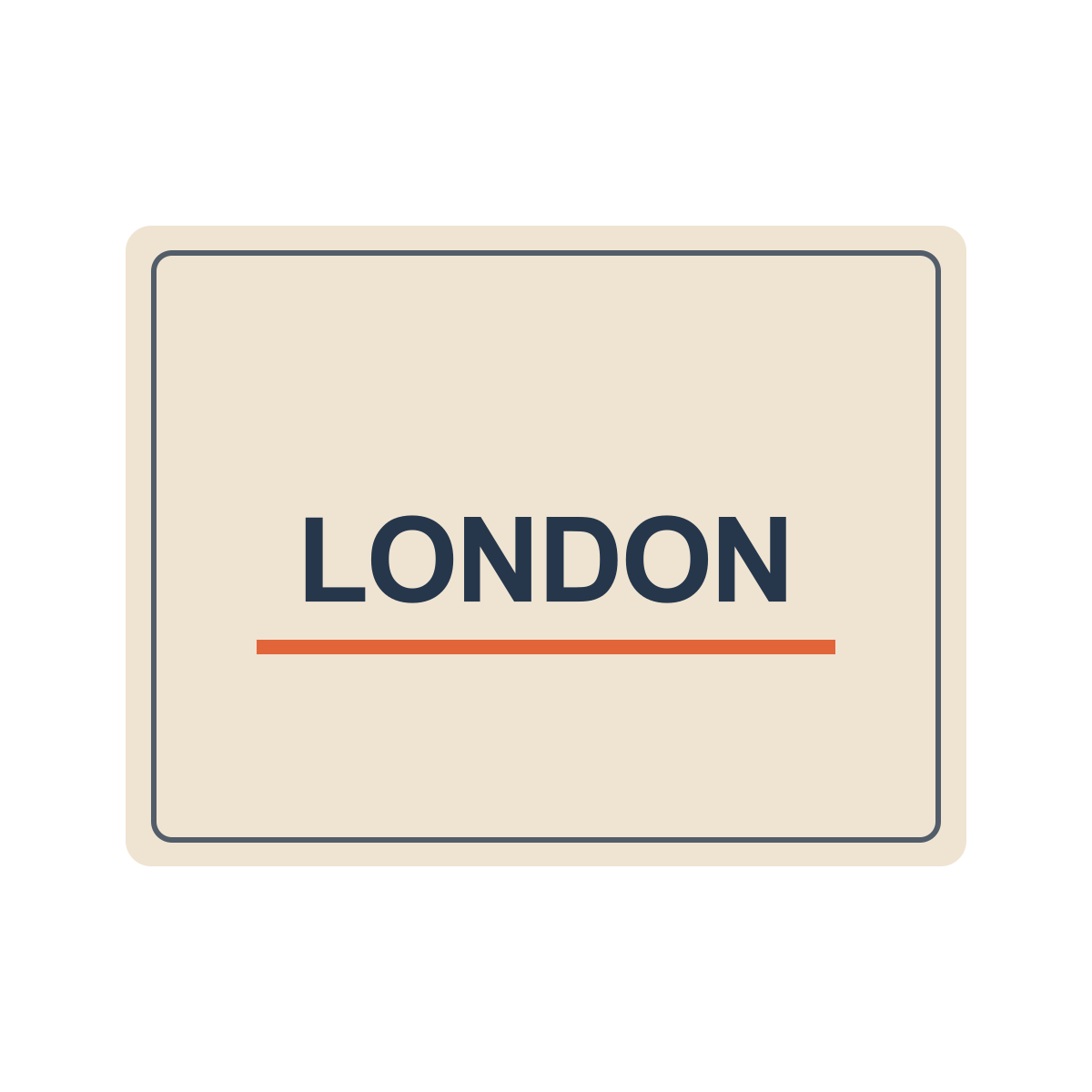 frames london sticker.