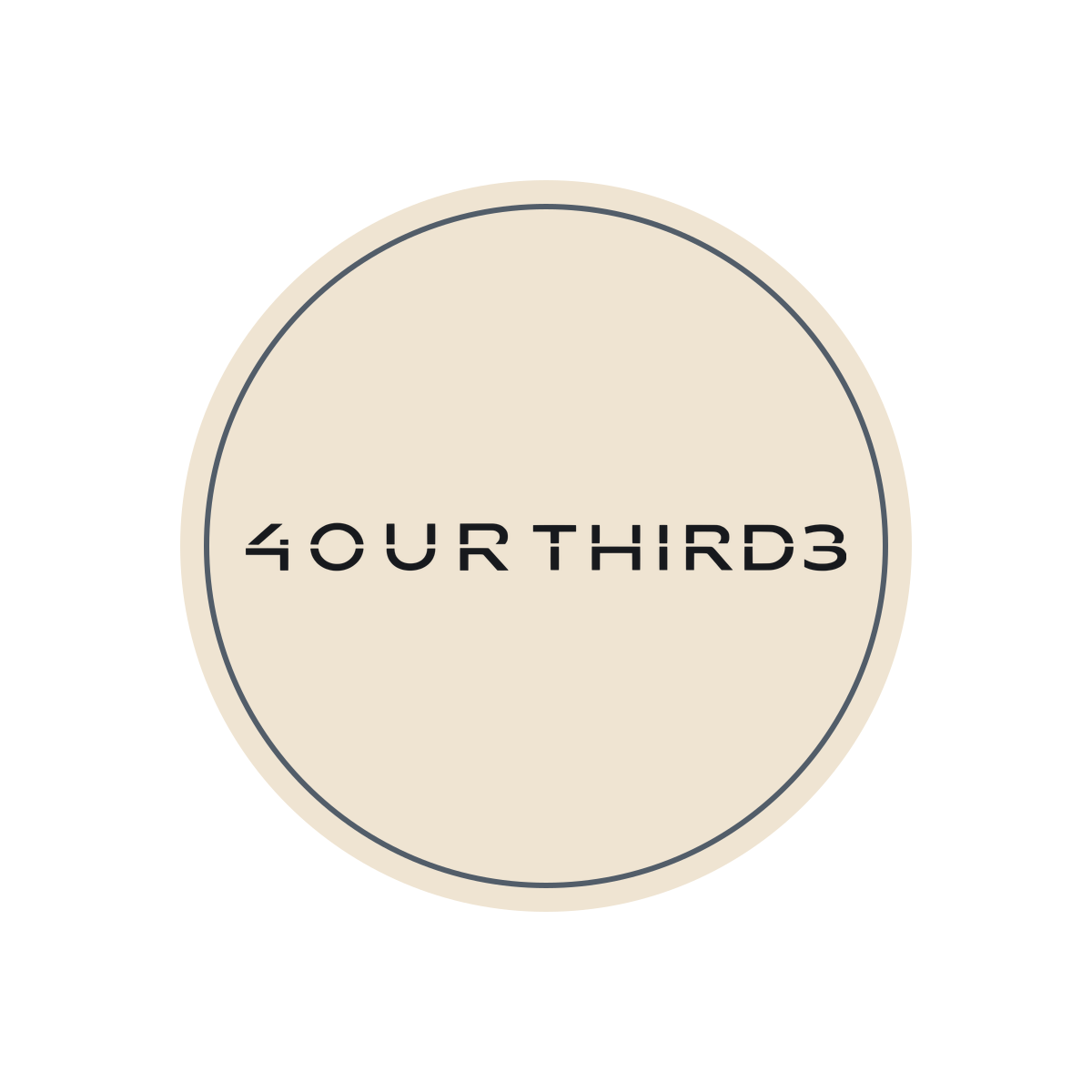 frames round wordmark sticker.