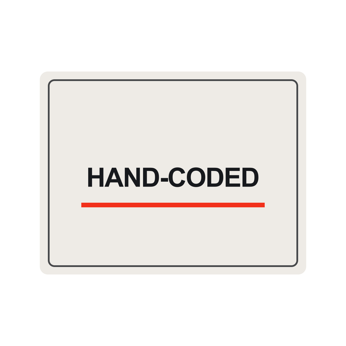 impact hand coded sticker.