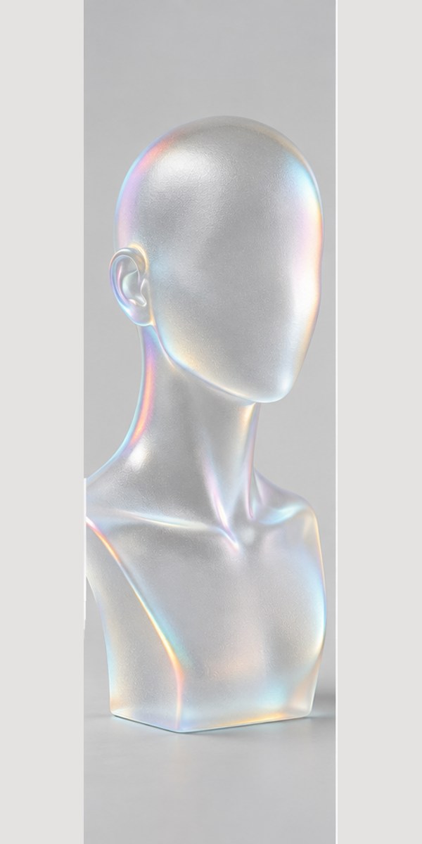 Anonymous mannequin showing the glass portrait style option.